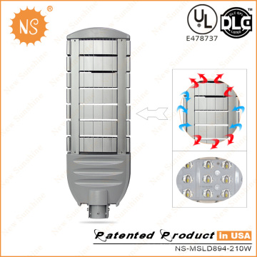 Série CRI70 60W-210W LED Street Light avec capteur de lumière